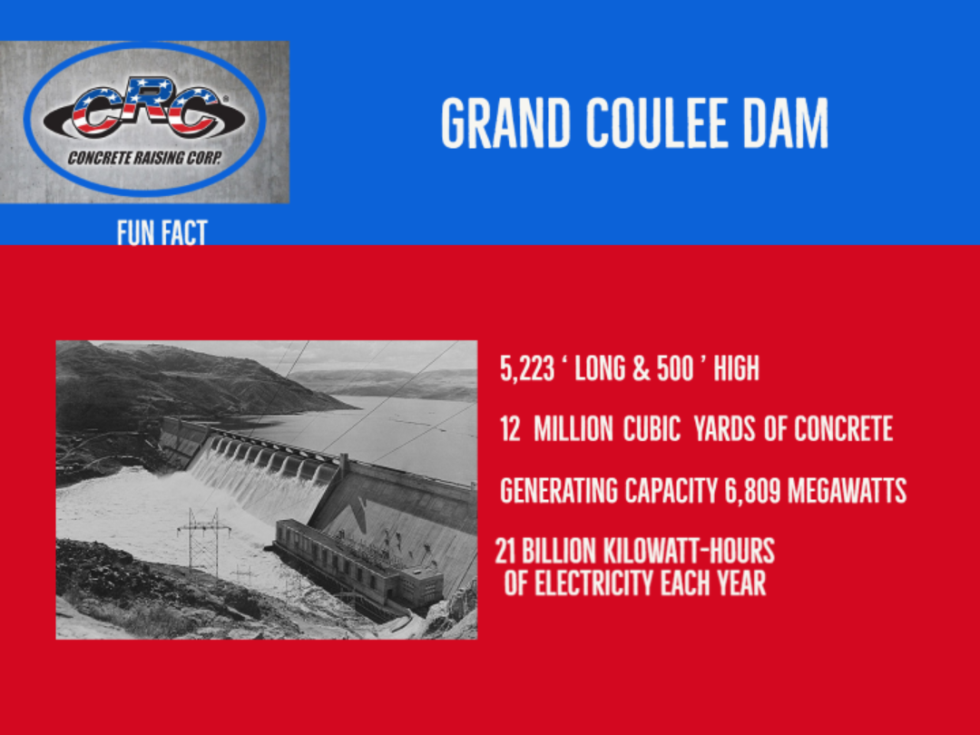 Grand Coulee Dam CRC Concrete Raising Corp.